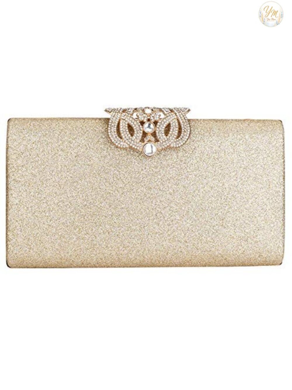 PU Leather Sequin Sparkling Evening Clutch Purse with Removable Chain for